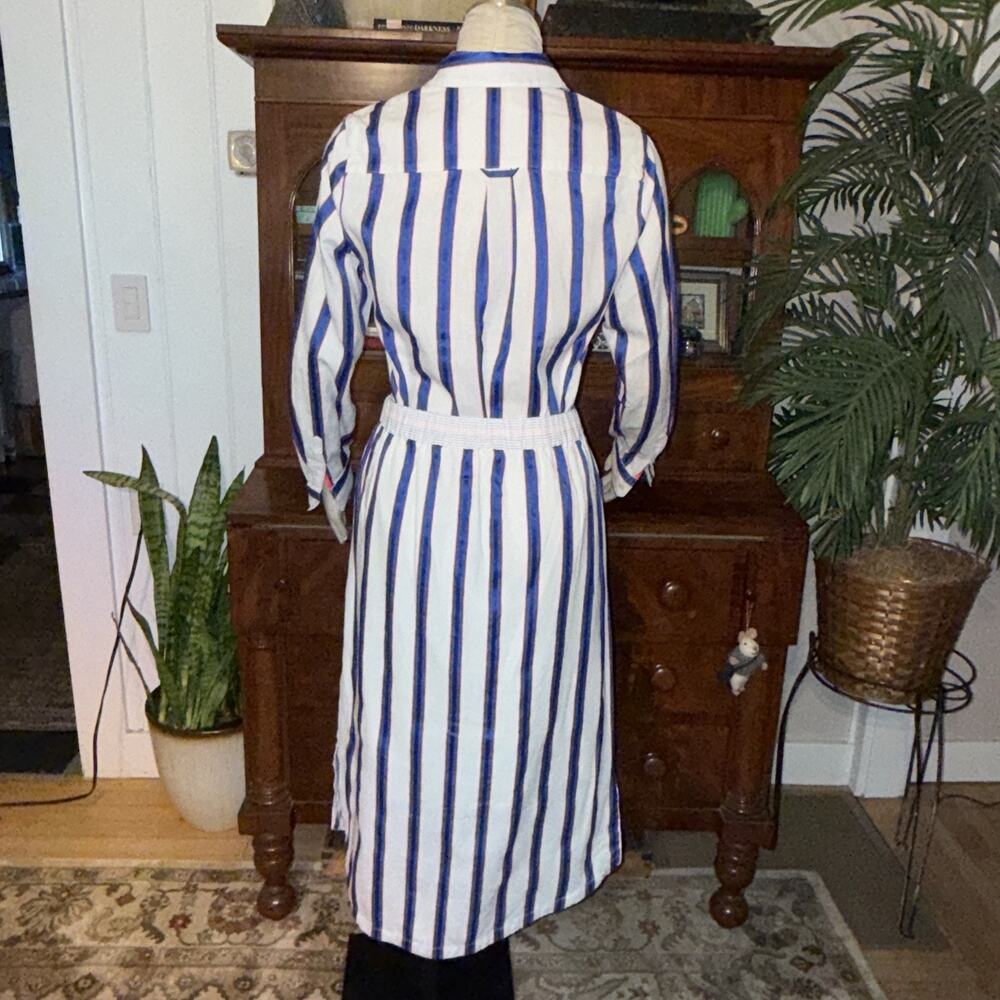 Joules Lorena Stripe Shirt and Joules Orielle Linen Midi Skirt co-ord set SZ 6 - Picture 3 of 13